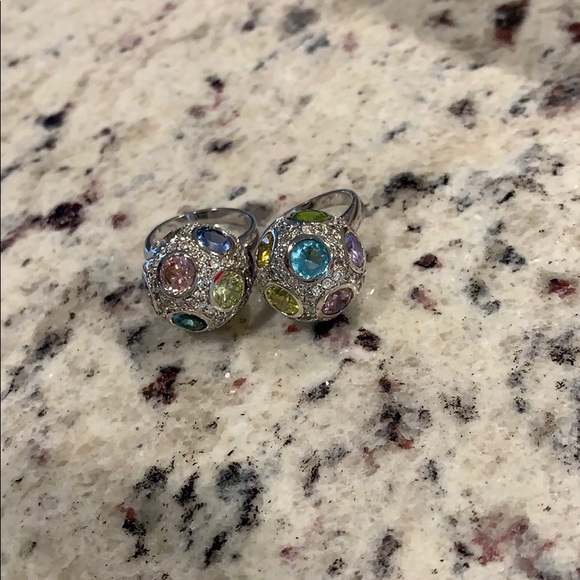 Silver Ball Stone Rings - Picture 16 of 16